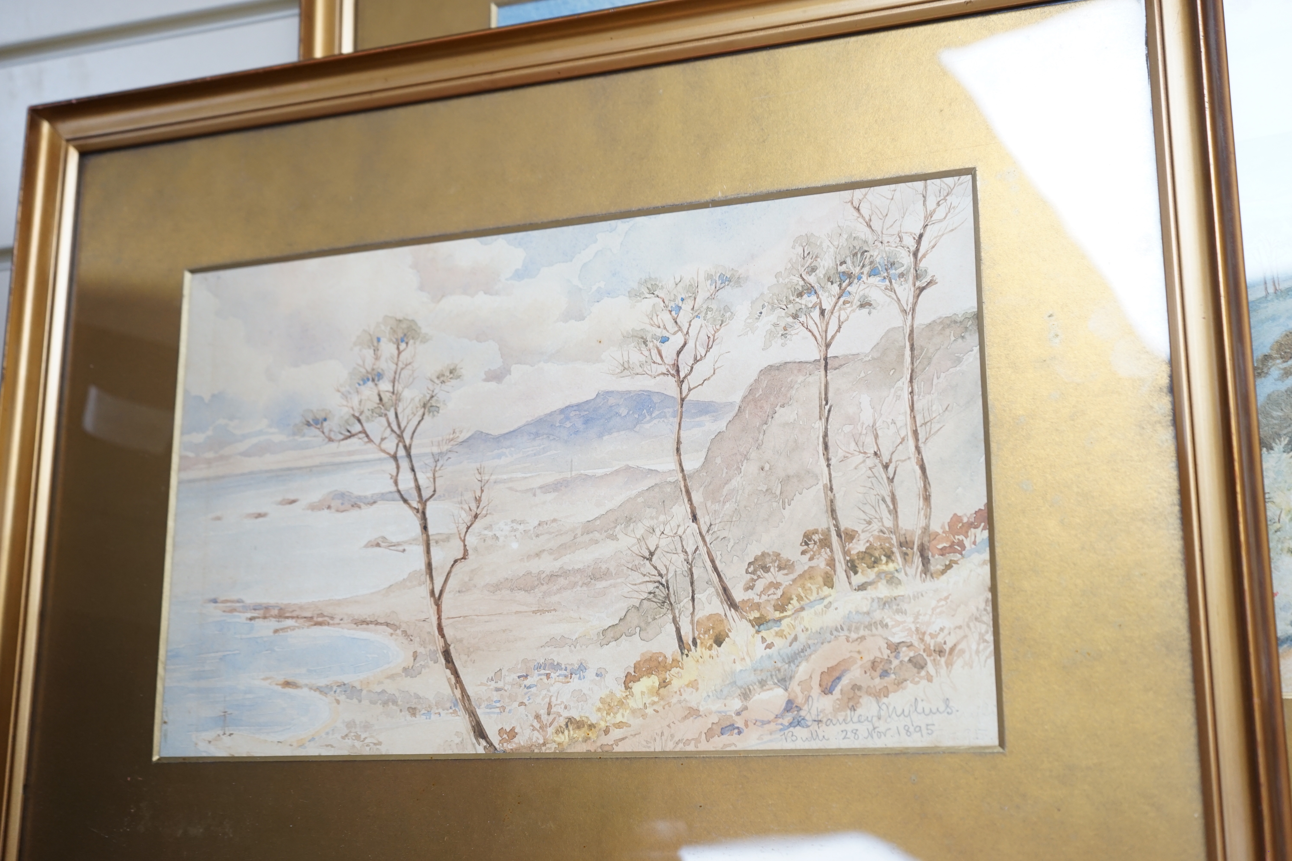 Stanley Mylius (19th/20th century), three watercolours, Australian landscapes, including Katoomba, each signed and dated, largest 29 x 45cm